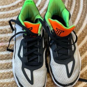 Jayson Tatum Jordan Kids basketball  Sneakers with Neon Green and Orange 6y